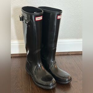 Hunter Classic Tall Glossy Black Boots